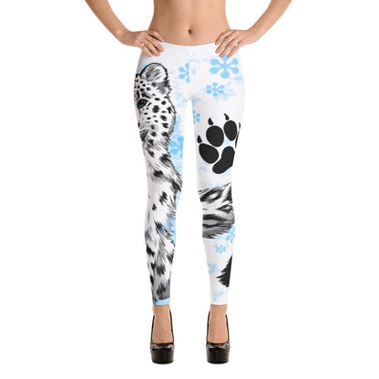 Snow Leopard Leggings - Rocky Mountain Dragons LLC